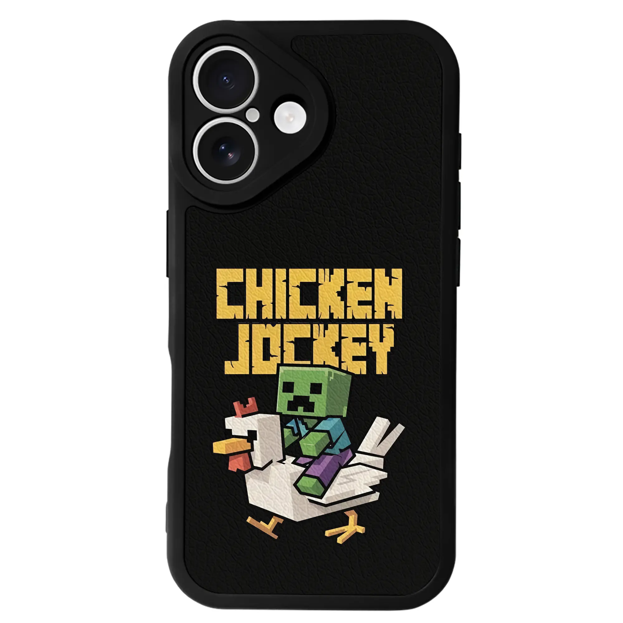 マイクラ グッズ  マイクラ - IPhone 16シリーズ対応 ・ シリコンスマホケース ・ レザー調 ・ 高精度フィット ・ 耐衝撃 ・ ワイヤレス充電対応 ・ 精密カット